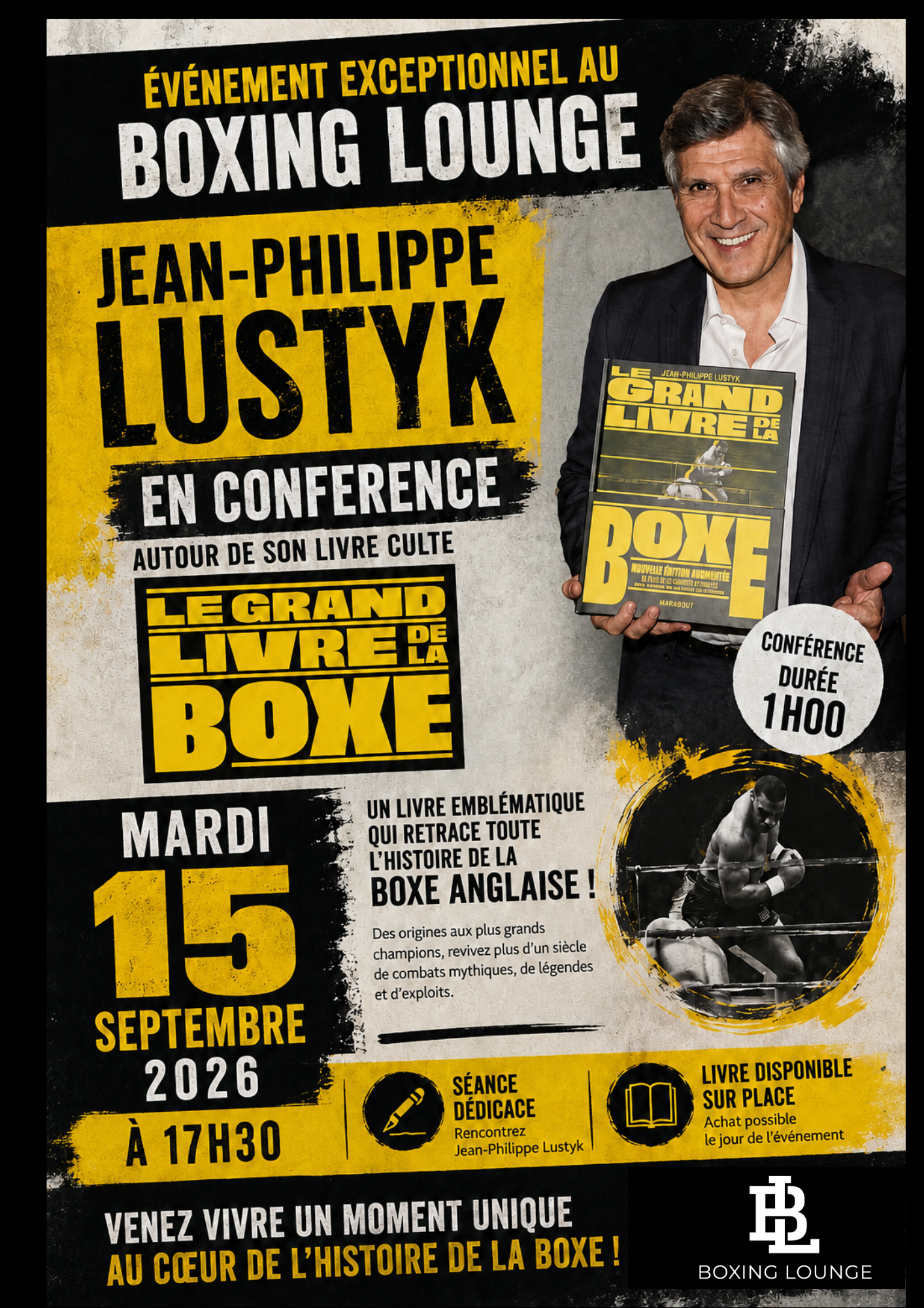 Conférence avec Jean-Philippe Lustyk au Boxing Lounge